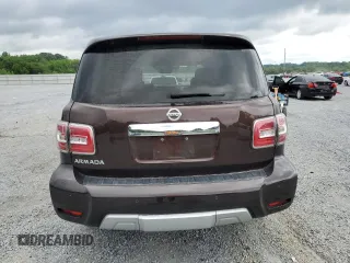 2018 Nissan Armada SV with VIN JN8AY2ND3J9050882, listed as a Copart auction lot 57383364 with 138,342 mi miles and Salvage Title. Bid and sale history available at carsss.com. Image 6.