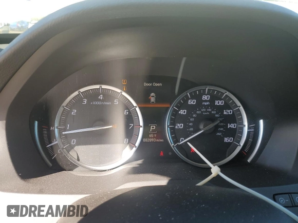 2017 Acura MDX w/Advance Pkg with VIN 5FRYD4H82HB013451, listed as a Copart auction lot 43388825 with 82,893 mi miles and Salvage Title. Bid and sale history available at carsss.com. Image 9.