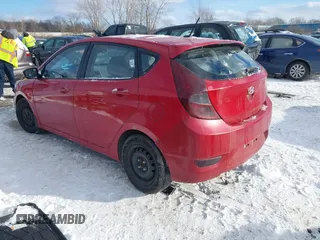 2012 Hyundai Accent SE with VIN KMHCU5AEXCU052771, listed as a IAAI auction lot 41599618 with 230,152 mi miles. Bid and sale history available at carsss.com. Image 3.