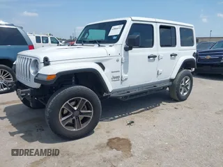 2018 Jeep Wrangler Unlimited Sahara z VIN 1C4HJXEG0JW245118, wystawiony jako IAAI lot #42066614 z przebiegiem 83 743 mil mil oraz . Historia ofert i sprzedaży dostępna na DreamBid. Obrazek 22.