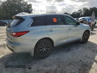 2013 Infiniti JX35 with VIN 5N1AL0MN5DC328953, listed as a Copart auction lot 76002694 with 170,006 mi miles and Salvage Title. Bid and sale history available at carsss.com. Image 3.