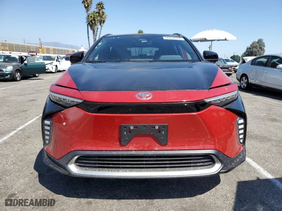 2023 Toyota bZ4X XLE with VIN JTMAAAAA9PA005426, listed as a Copart auction lot 68657534 with 53,926 mi miles and Salvage Title. Bid and sale history available at carsss.com. Image 5.