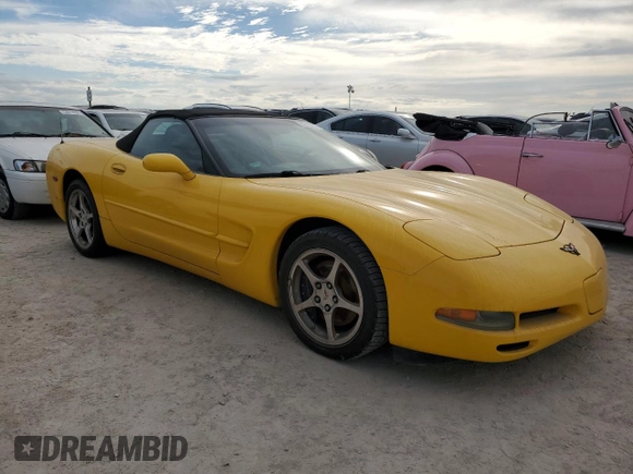 2002 Chevrolet Corvette with VIN 1G1YY32G925134639, listed as a Copart auction lot 76162224 with 0 mi miles and Salvage Title. Bid and sale history available at carsss.com. Image 4.