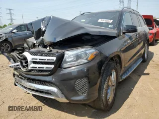 2018 Mercedes-Benz GLS with VIN 4JGDF6EE9JB179437, listed as a Copart auction lot 54319593 with 83,502 mi miles. Bid and sale history available at carsss.com. Image 1.