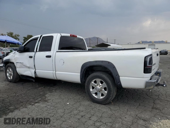 2005 Dodge Ram 2500 SLT with VIN 3D7KR28C55G708083, listed as a Copart auction lot 72551834 with 0 mi miles and Salvage Title. Bid and sale history available at carsss.com. Image 2.