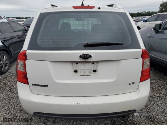 2007 Kia Rondo LX with VIN KNAFG525X77042511, listed as a Copart auction lot 74114254 with 0 mi miles and Salvage Title. Bid and sale history available at carsss.com. Image 6.