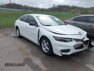 2017 Chevrolet Malibu LS with VIN 1G1ZB5ST6HF141436, listed as a IAAI auction lot 41894113 with 154,521 mi miles and . Bid and sale history available at carsss.com. Image 1.