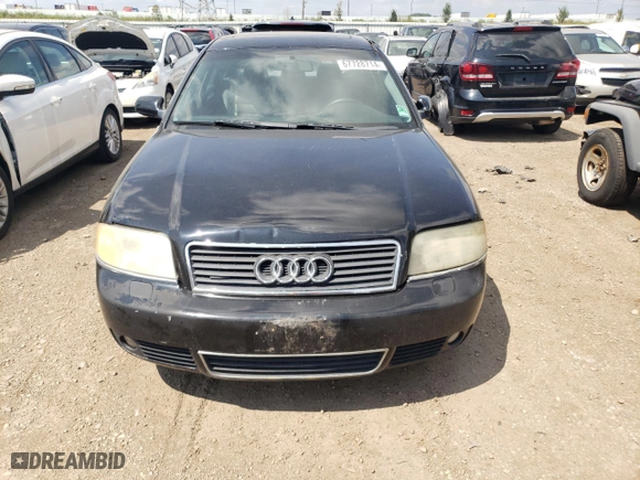 2002 Audi A6 with VIN WAULD64B32N096886, listed as a Copart auction lot 67728714 with 0 mi miles and Salvage Title. Bid and sale history available at carsss.com. Image 5.