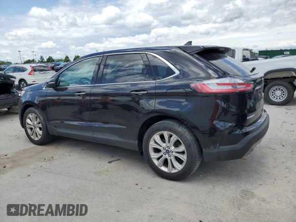 2020 Ford Edge Titanium with VIN 2FMPK3K99LBB21615, listed as a Copart auction lot 61408575 with 28,507 mi miles and Salvage title. Bid and sale history available at DreamBid. Image 2.
