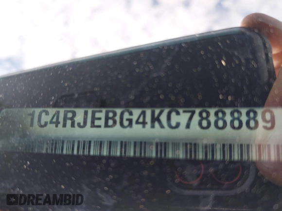 2019 Jeep Grand Cherokee Limited with VIN 1C4RJEBG4KC788889, listed as a IAAI auction lot 42601426 with 122,452 mi miles and . Bid and sale history available at DreamBid. Image 9.