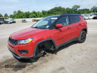 2020 Jeep Compass Latitude with VIN 3C4NJCBB0LT129253, listed as a Copart auction lot 57037305 with 136,006 mi miles and Salvage title. Bid and sale history available at DreamBid. Image 1.