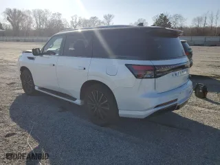 2025 Infiniti QX80 AUTOGRAPH with VIN JN8AZ3CC3S9601746, listed as a Copart auction lot 43391885 with 1,235 mi miles and Salvage Title. Bid and sale history available at carsss.com. Image 2.
