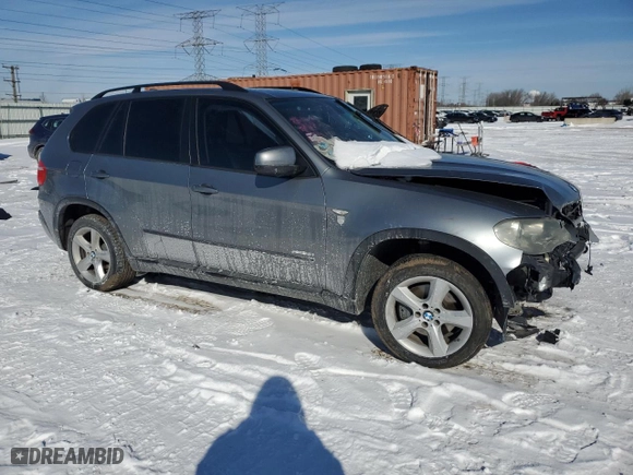 2009 BMW X5 30i with VIN 5UXFE43579L263414, listed as a Copart auction lot 45586865 with 156,118 mi miles and Salvage Title. Bid and sale history available at carsss.com. Image 4.