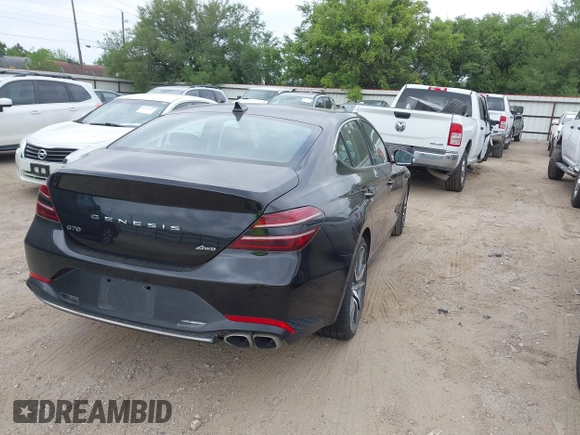 2023 Genesis G70 2.0T z VIN KMTG34TA9PU132552, wystawiony jako IAAI lot #42047048 z przebiegiem 39 111 mil mil oraz . Historia ofert i sprzedaży dostępna na DreamBid. Obrazek 4.