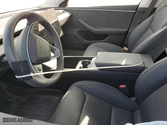 2024 Tesla Model 3 Long Range with VIN 5YJ3E1EBXRF737428, listed as a Copart auction lot 74943954 with 0 mi miles and Non Repairable. Bid and sale history available at carsss.com. Image 7.