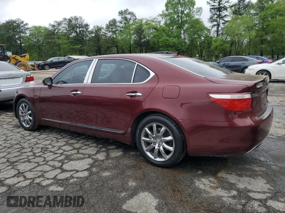2008 Lexus LS 460 L with VIN JTHGL46F285027349, listed as a Copart auction lot 52014025 with 148,807 mi miles and Clean title. Bid and sale history available at DreamBid. Image 2.