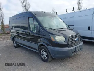 2015 Ford Transit Cargo with VIN 1FTYR2CMXFKA75918, listed as a IAAI auction lot 41999143 with 159,345 mi miles. Bid and sale history available at carsss.com. Image 1.