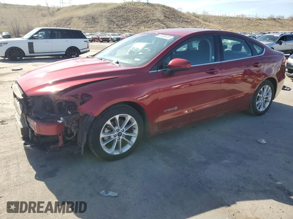 2019 Ford Fusion SE with VIN 3FA6P0LU6KR263901, listed as a Copart auction lot 53055415 with 89,533 mi miles and Clean Title. Bid and sale history available at DreamBid. Image 1.