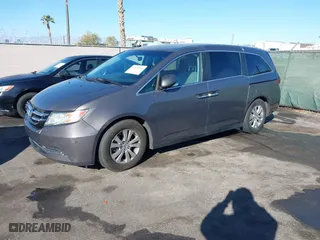 2014 Honda Odyssey EX with VIN 5FNRL5H49EB135246, listed as a IAAI auction lot 41529680 with 187,818 mi miles. Bid and sale history available at carsss.com. Image 2.