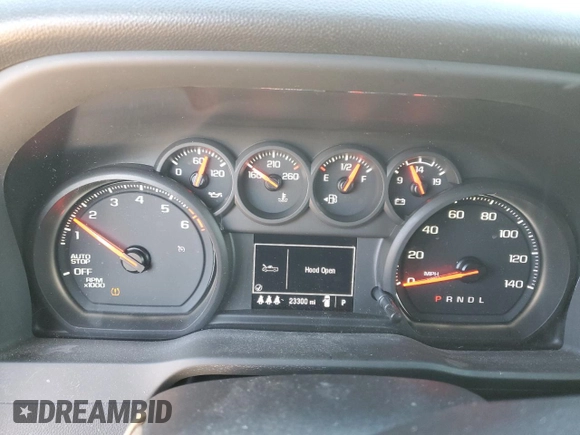2024 Chevrolet Silverado 1500 Custom with VIN 3GCPDBEK6RG223886, listed as a Copart auction lot 41751785 with 23,300 mi miles and Salvage Title. Bid and sale history available at DreamBid. Image 9.