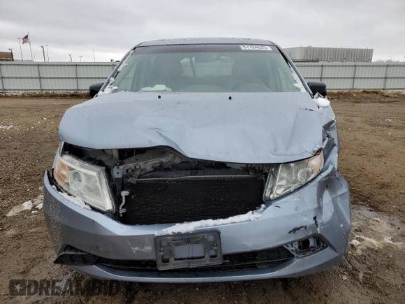 2013 Honda Odyssey EX-L with VIN 5FNRL5H61DB026098, listed as a Copart auction lot 51794625 with 124,471 mi miles and Salvage Title. Bid and sale history available at carsss.com. Image 5.