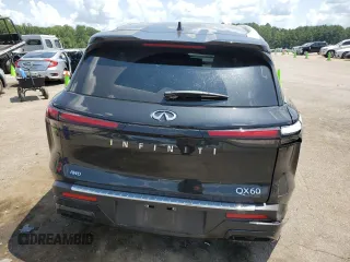 2024 Infiniti QX60 Luxe с VIN 5N1DL1FSXRC336222, выставлен на аукционе Copart как лот 66060274 с пробегом 30 504 миль миль и Списание • Salvage title. История ставок и продаж доступна на DreamBid. Изображение 6.