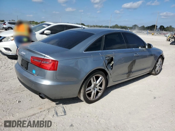 2014 Audi A6 Premium Plus with VIN WAUDFAFC5EN098909, listed as a Copart auction lot 88348415 with 71,878 mi miles and Clean title. Bid and sale history available at DreamBid. Image 3.
