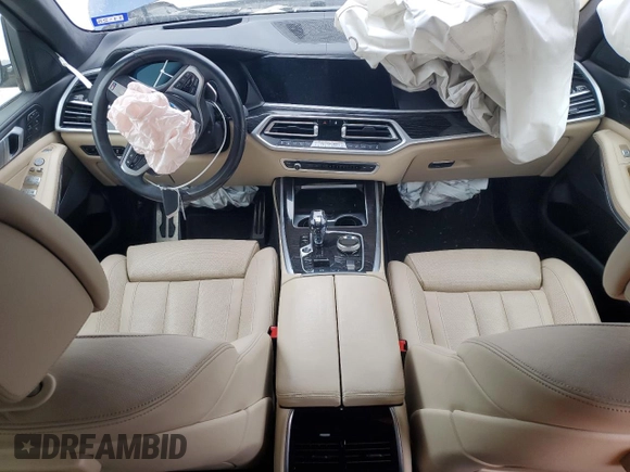2022 BMW X7 xDrive40i with VIN 5UXCW2C04N9K27194, listed as a Copart auction lot 89009155 with 0 mi miles and Salvage Title. Bid and sale history available at carsss.com. Image 8.