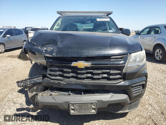 2021 Chevrolet Colorado 2WD Work Truck with VIN 1GCGSBEA7M1137765, listed as a Copart auction lot 48477175 with 123,812 mi miles and Clean Title. Bid and sale history available at carsss.com. Image 5.