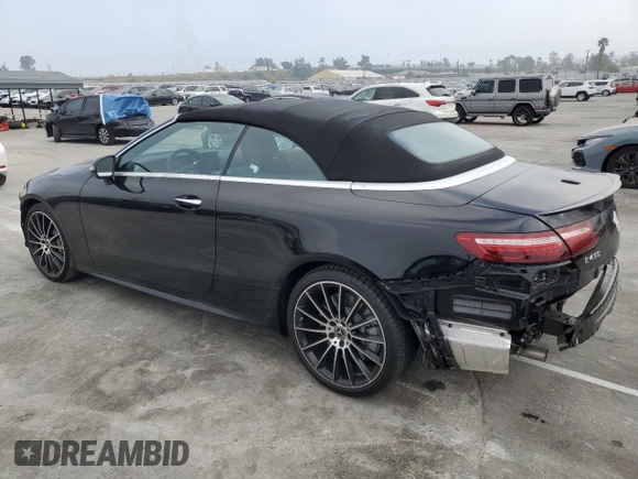 2023 Mercedes-Benz E-Class E 450 with VIN W1K1K5JB7PF207672, listed as a Copart auction lot 47385654 with 735 mi miles and Salvage Title. Bid and sale history available at carsss.com. Image 2.
