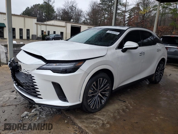 2025 Lexus RX with VIN 2T2BBMCA2SC069341, listed as a Copart auction lot 42484595 with 1,117 mi miles and Salvage Title. Bid and sale history available at carsss.com. Image 1.