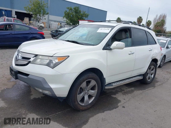 2009 Acura MDX Sport/Pwr Tail Gate with VIN 2HNYD28799H507129, listed as a IAAI auction lot 39407862 with 133,789 mi miles. Bid and sale history available at carsss.com. Image 2.