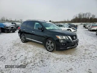 2020 Nissan Pathfinder Platinum with VIN 5N1DR2DM7LC624585, listed as a Copart auction lot 83628704 with 53,321 mi miles and Salvage Title. Bid and sale history available at carsss.com. Image 12.