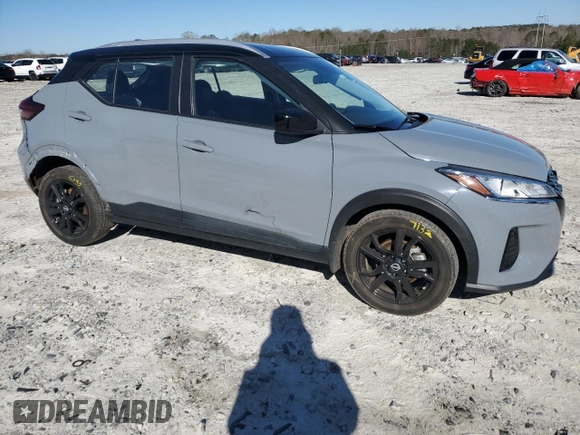 2022 Nissan Kicks SV with VIN 3N1CP5CV9NL508011, listed as a Copart auction lot 49447555 with 51,412 mi miles and Salvage Title. Bid and sale history available at carsss.com. Image 4.