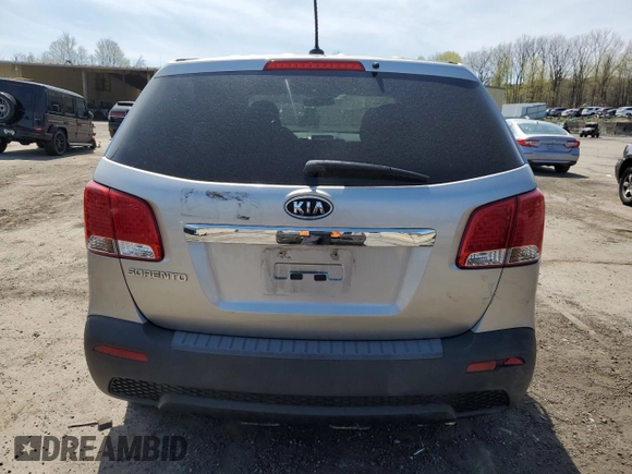 2013 Kia Sorento LX with VIN 5XYKTDA64DG350077, listed as a Copart auction lot 54119105 with 120,349 mi miles and Salvage Title. Bid and sale history available at carsss.com. Image 6.