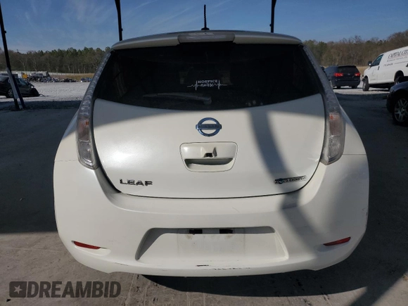 2015 Nissan LEAF SV with VIN 1N4AZ0CP9FC330185, listed as a Copart auction lot 49852285 with 93,056 mi miles and Salvage Title. Bid and sale history available at carsss.com. Image 6.
