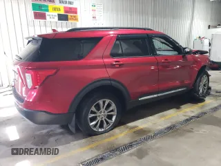 2020 Ford Explorer XLT with VIN 1FMSK8DH3LGB02241, listed as a Copart auction lot 53352625 with 36,009 mi miles and Salvage Title. Bid and sale history available at carsss.com. Image 3.