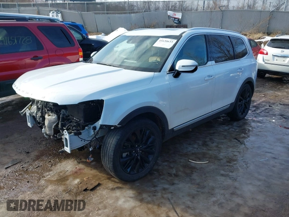 2021 Kia Telluride SX with VIN 5XYP5DHC6MG112193, listed as a IAAI auction lot 41630633 with 52,267 mi miles. Bid and sale history available at carsss.com. Image 18.
