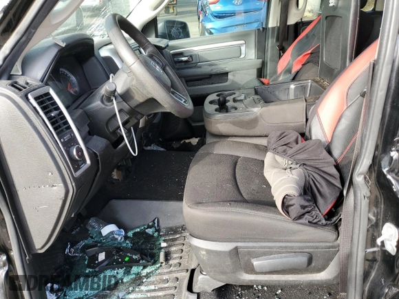 2019 Ram 1500 Classic Warlock with VIN 1C6RR6GGXKS740561, listed as a Copart auction lot 78743024 with 0 mi miles and Salvage Title. Bid and sale history available at carsss.com. Image 7.