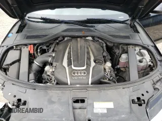 2015 Audi A8 4.0T with VIN WAU32AFD6FN013982, listed as a Copart auction lot 58122294 with 100,981 mi miles and Clean title. Bid and sale history available at DreamBid. Image 11.