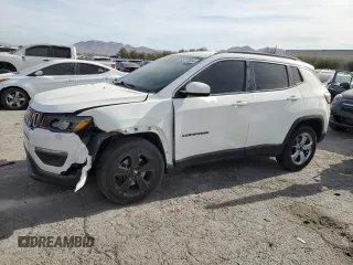 2018 Jeep Compass Latitude with VIN 3C4NJCBBXJT489529, listed as a Copart auction lot 89388875 with 56,322 mi miles and Salvage title. Bid and sale history available at DreamBid. Image 1.