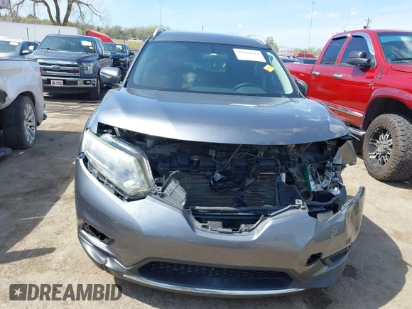 2015 Nissan Rogue SL with VIN 5N1AT2MV5FC926023, listed as a IAAI auction lot 41876812 with 120,736 mi miles and . Bid and sale history available at carsss.com. Image 12.