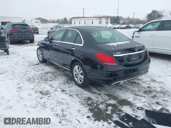 2020 Mercedes-Benz C 300 with VIN WDDWF8EB0LR560804, listed as a IAAI auction lot 41620613 with 48,555 mi miles and . Bid and sale history available at DreamBid. Image 3.