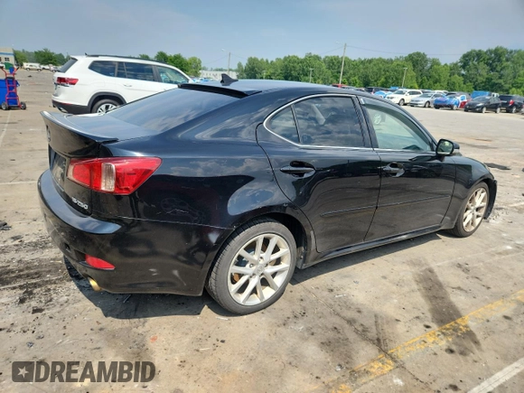 2011 Lexus IS 250 with VIN JTHCF5C28B5044712, listed as a Copart auction lot 62860335 with 126,814 mi miles and Salvage title. Bid and sale history available at DreamBid. Image 3.