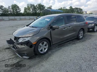 2018 Honda Odyssey EX-L z VIN 5FNRL6H78JB035911, wystawiony jako Copart lot #55017225 z przebiegiem 109 673 mil mil oraz Szkoda całkowita • Salvage title. Historia ofert i sprzedaży dostępna na DreamBid. Obrazek 1.