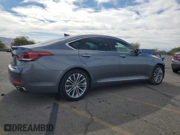 2017 Genesis G80 3.8L with VIN KMHGN4JE9HU167622, listed as a Copart auction lot 77700464 with 43,166 mi miles and Salvage Title. Bid and sale history available at DreamBid. Image 3.