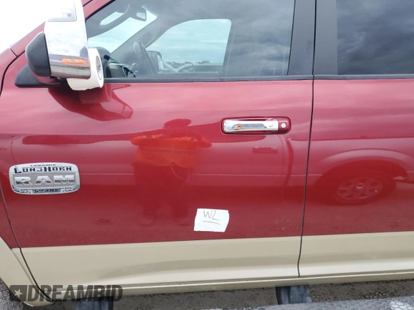 2014 Ram 2500 Laramie Longhorn with VIN 3C6UR5LL7EG155360, listed as a Copart auction lot 74399814 with 88,419 mi miles and Salvage title. Bid and sale history available at DreamBid. Image 12.