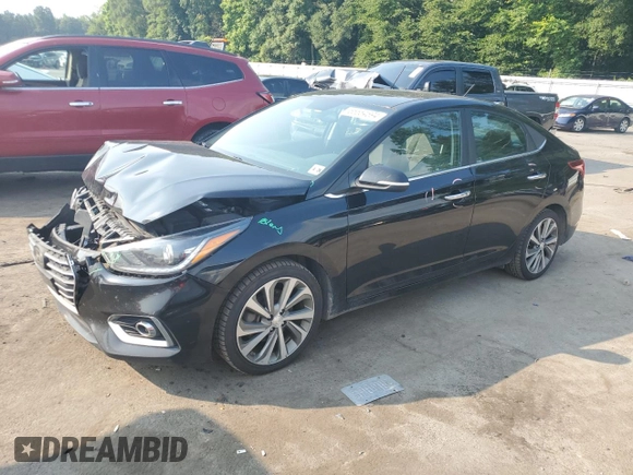 2021 Hyundai Accent Limited with VIN 3KPC34A63ME135646, listed as a Copart auction lot 65554694 with 157,466 mi miles and Salvage Title. Bid and sale history available at carsss.com. Image 1.