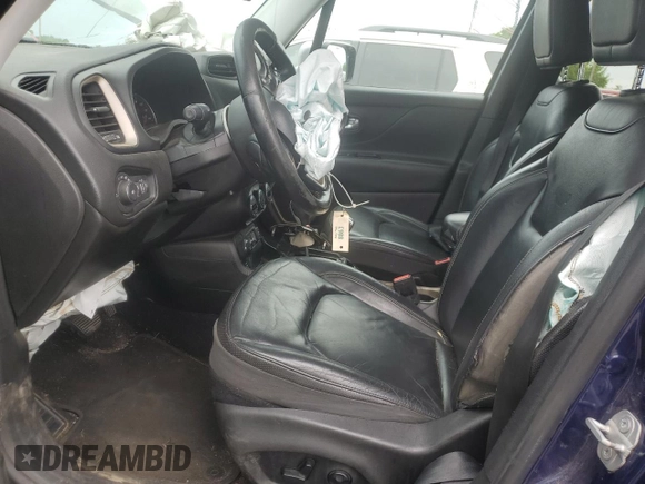 2017 Jeep Renegade Limited with VIN ZACCJBDBXHPE88574, listed as a Copart auction lot 61728625 with 106,116 mi miles and Salvage title. Bid and sale history available at DreamBid. Image 7.