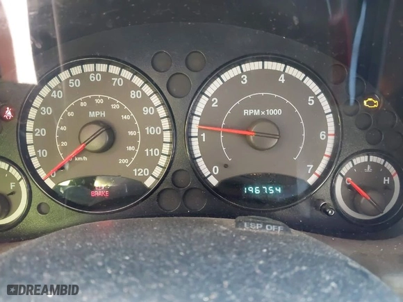 2007 Jeep Liberty Sport with VIN 1J4GK48K77W505413, listed as a IAAI auction lot 41560093 with 196,754 mi miles. Bid and sale history available at carsss.com. Image 7.